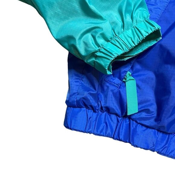 Vintage PATAGONIA Windbreaker Jacket Blue Green Size Large - Picture 5 of 8